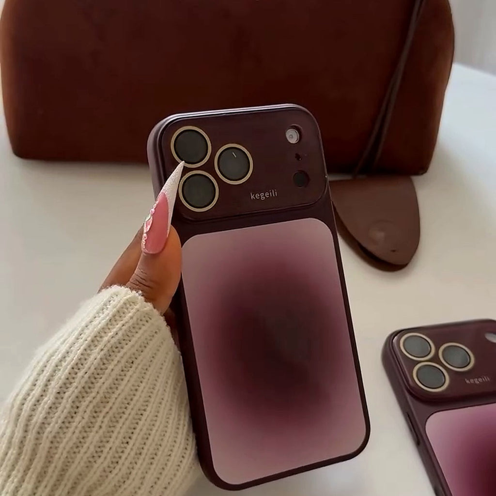 Burgundy Gradient Mirror Finish Case