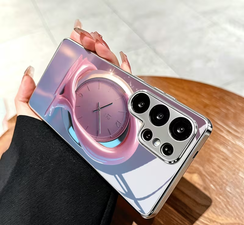 Samsung Galaxy - Pink Orbit Clock Case