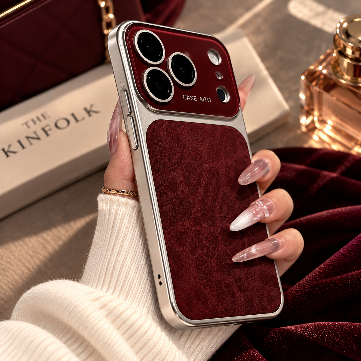 Royal Maroon Elegance Case